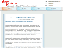 Tablet Screenshot of customplasticsonline.com